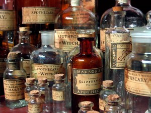 apothecary bottles